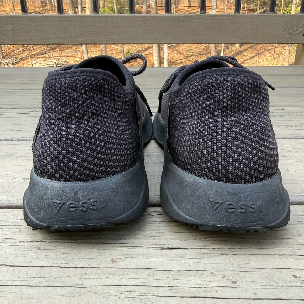 Vessi Everyday Classic Waterproof Sneakers in all black size 11 - Picture 7 of 14